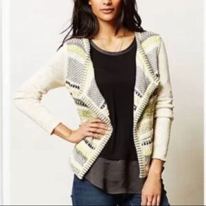 Anthropologie Moth Knitted Open Cardigan